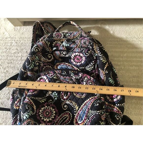 VERA BRADLEY Lighten Up Essential Backpack Bandana Swirl Pattern Computer Bag - Picture 11 of 16